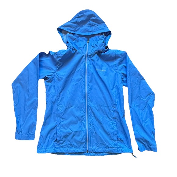 Columbia WL0127 Switchback III Women's Lightweight Raincoat Blue Jacket Size M - Picture 2 of 11